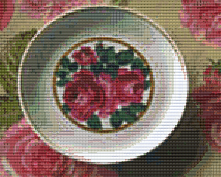 Pixelhobby classic set - Meissner rose plate