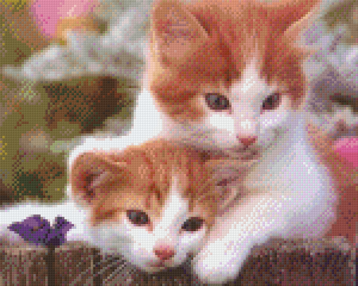 Pixelhobby Klassik Vorlage - Glückskatzen