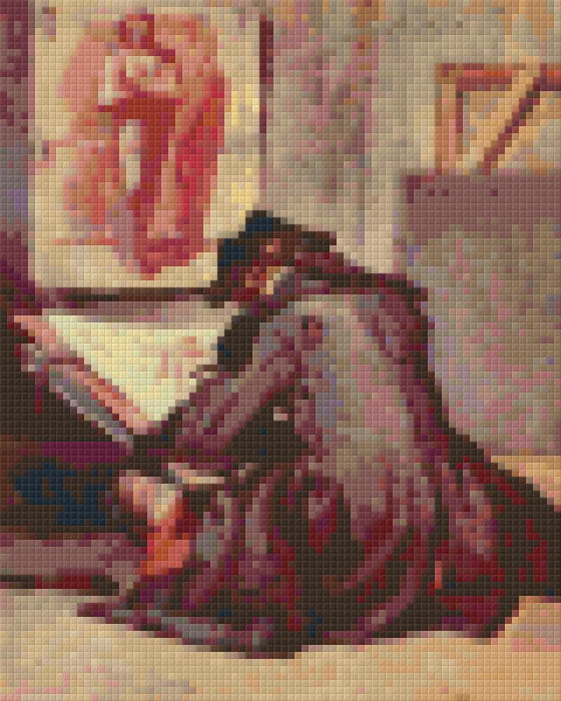 Pixelhobby Klassik Vorlage - Der Zeichner Simeon