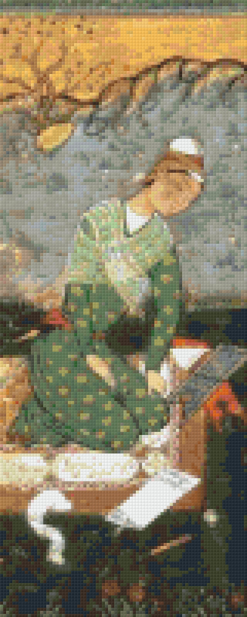 Pixelhobby Klassik Vorlage - Porträt eines jungen indischen Gelehrten