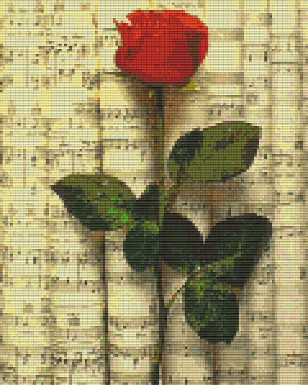 Pixelhobby classic set - red rose on sheet music