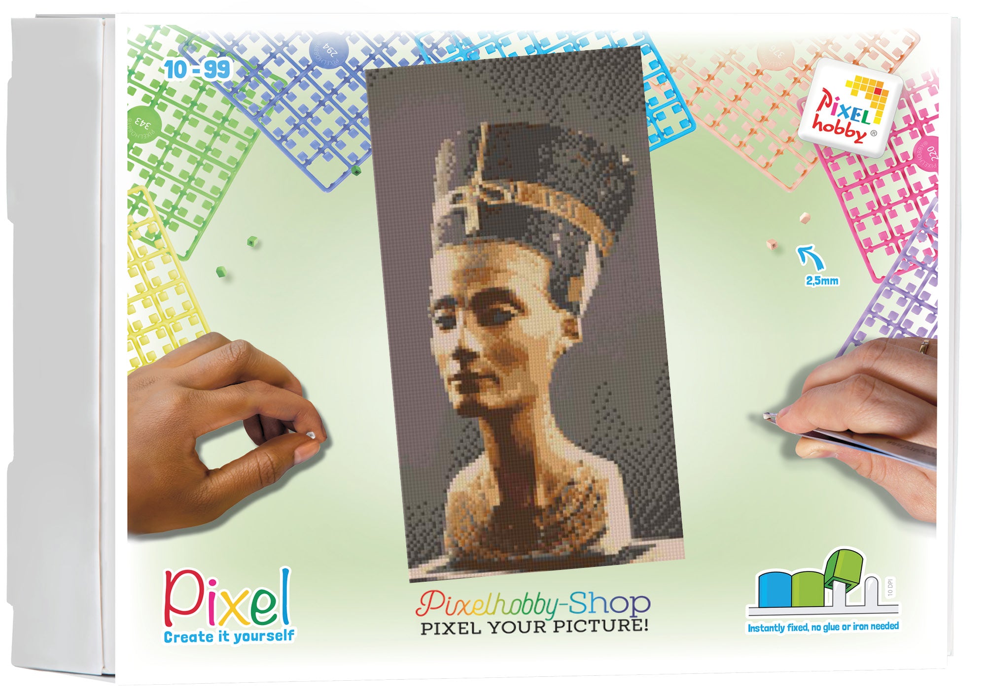 Pixelhobby Klassik Set - Nofretete in Sepia