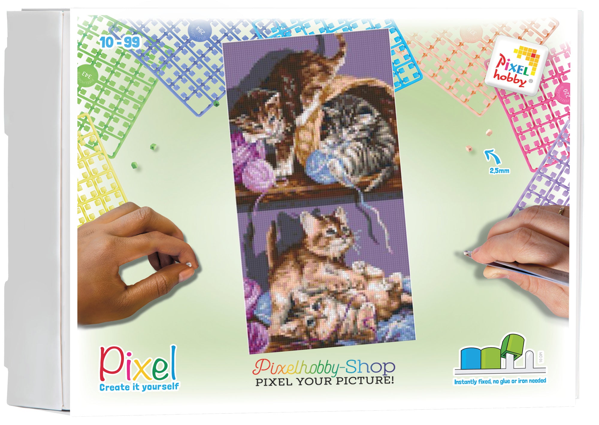 Pixelhobby Klassik Set - verspielte Katzen