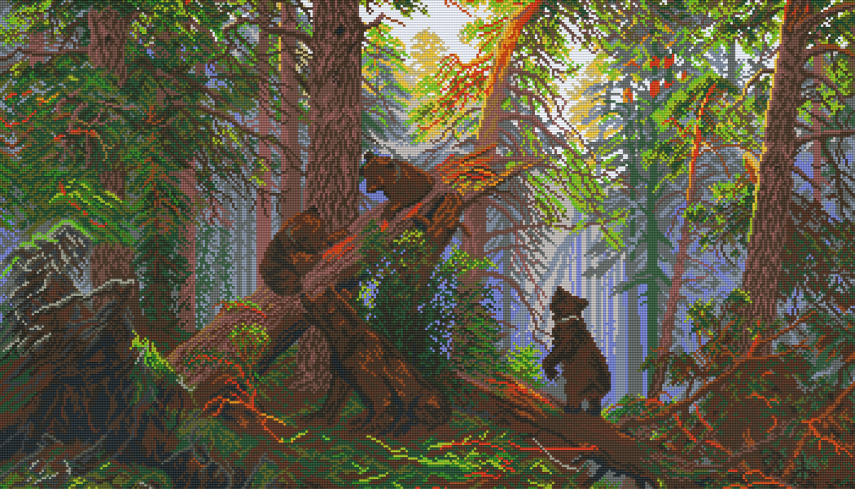 Pixelhobby Klassik Set - Verspielte Bärenjungen