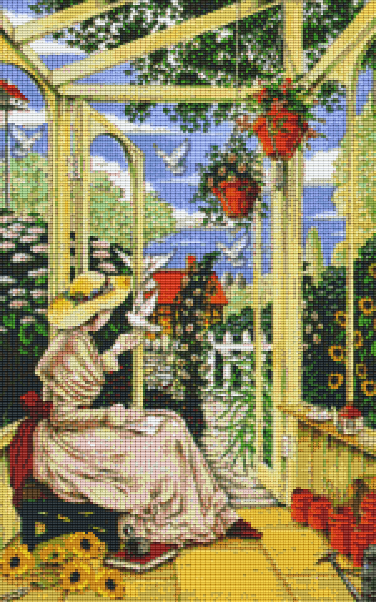 Pixel hobby classic template - The Lady and here Birds
