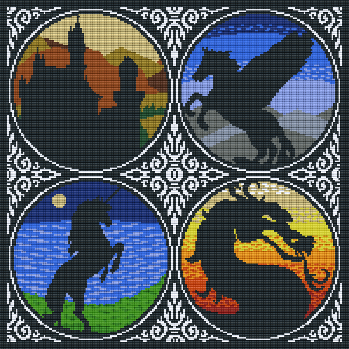 Pixelhobby Klassik Set - Four Elements