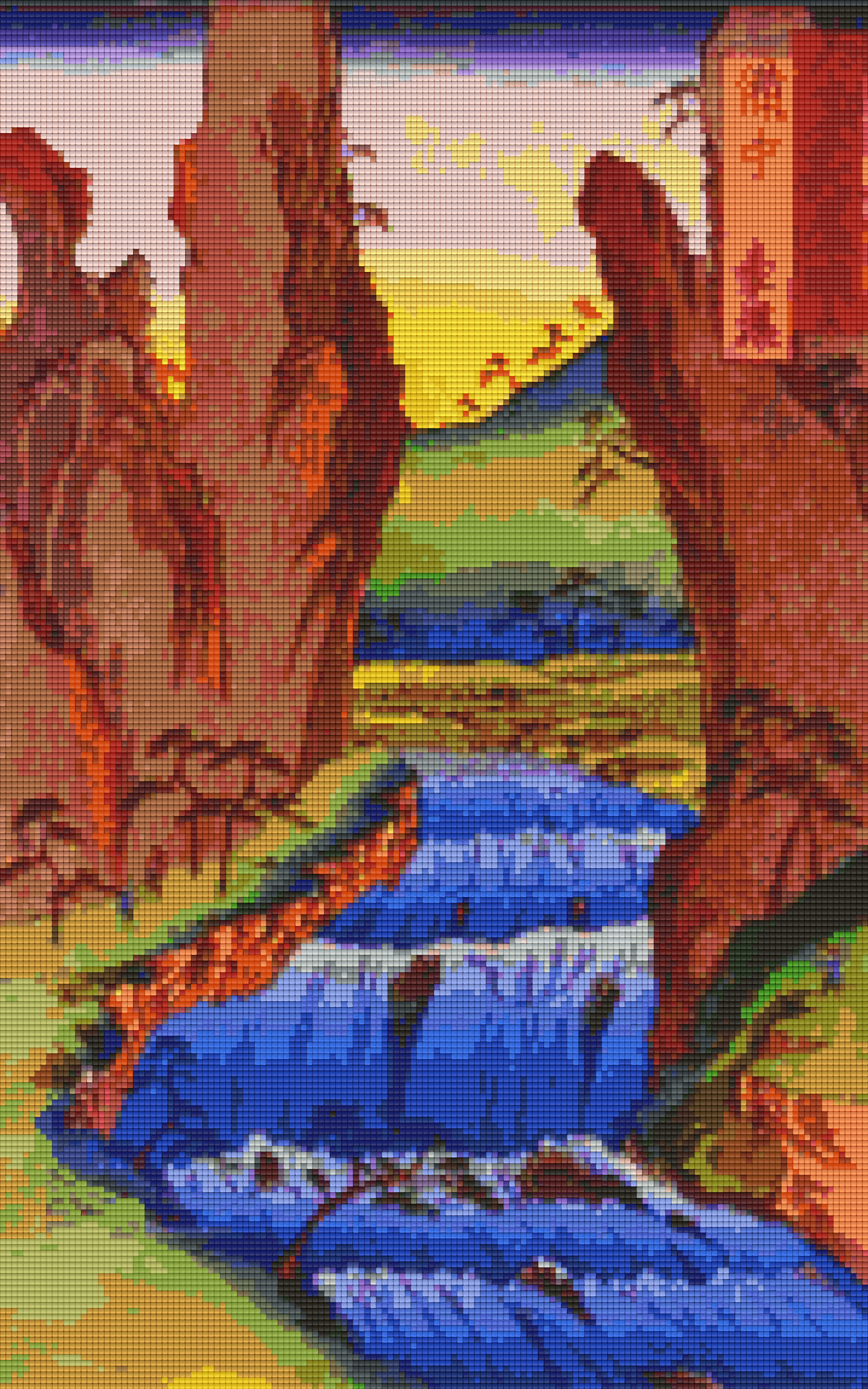 Pixelhobby Klassik Set - Japanischer Wasserfall