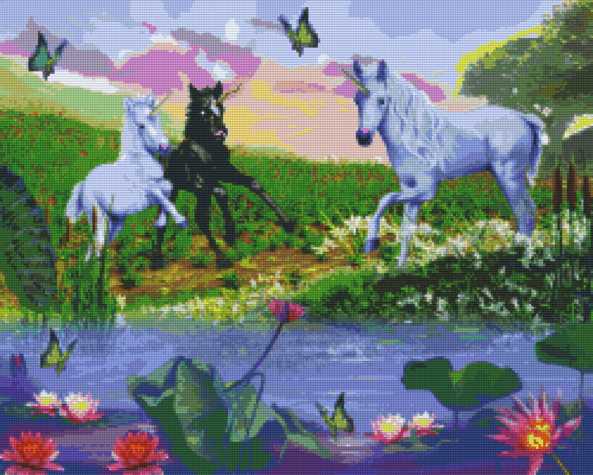 Pixelhobby Klassik Vorlage - Manu Unicorn World