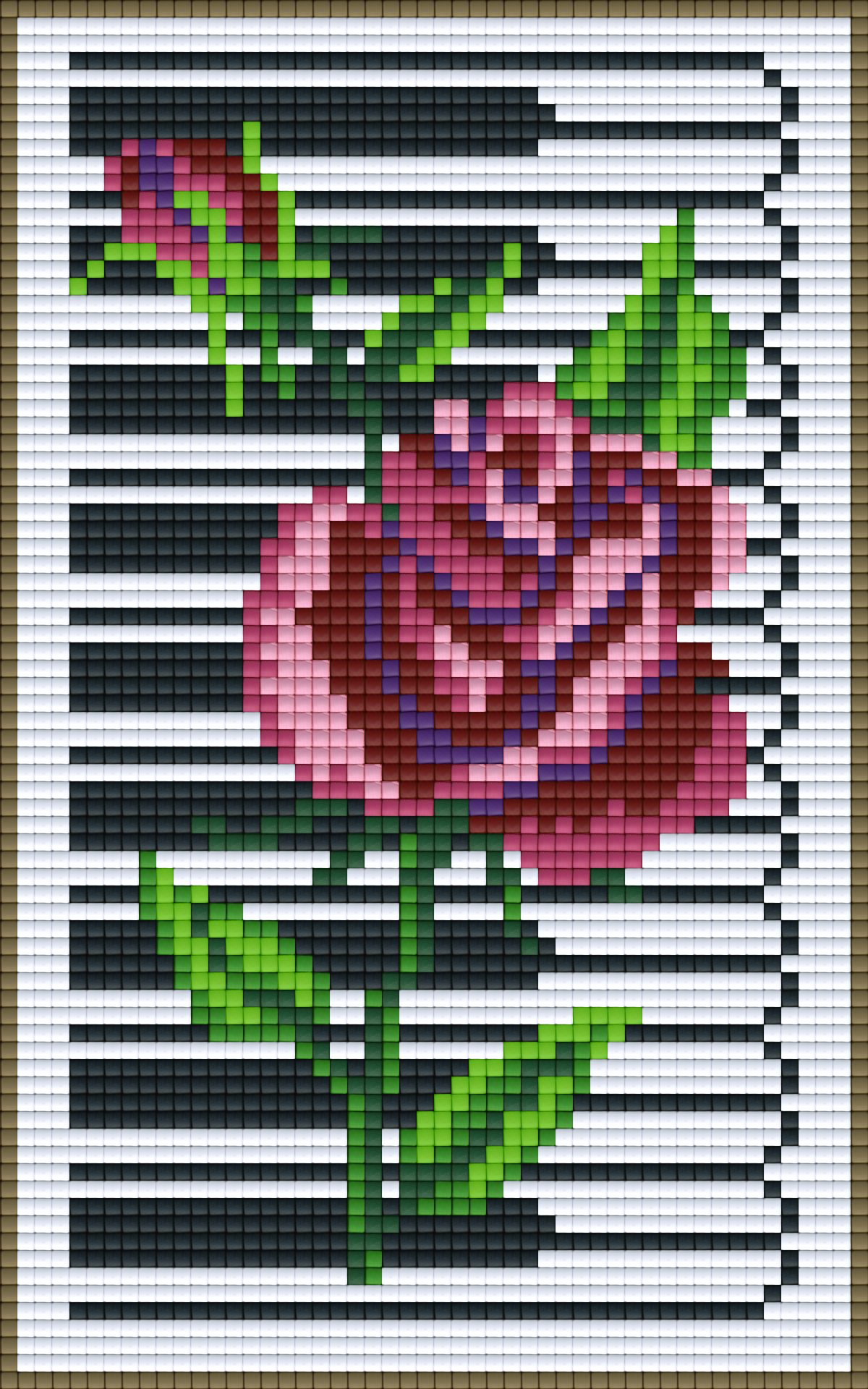Pixelhobby Klassik Vorlage - Piano Rose