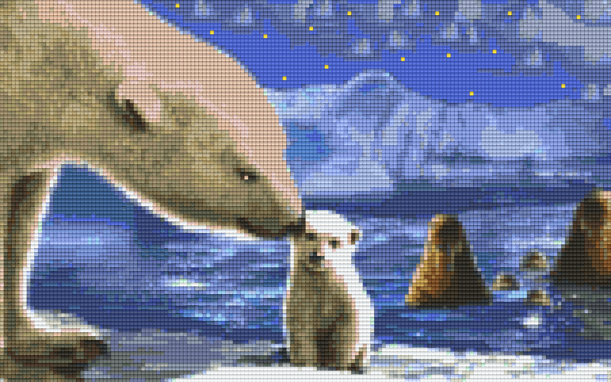 Pixelhobby Klassik Vorlage - Mommy and Me