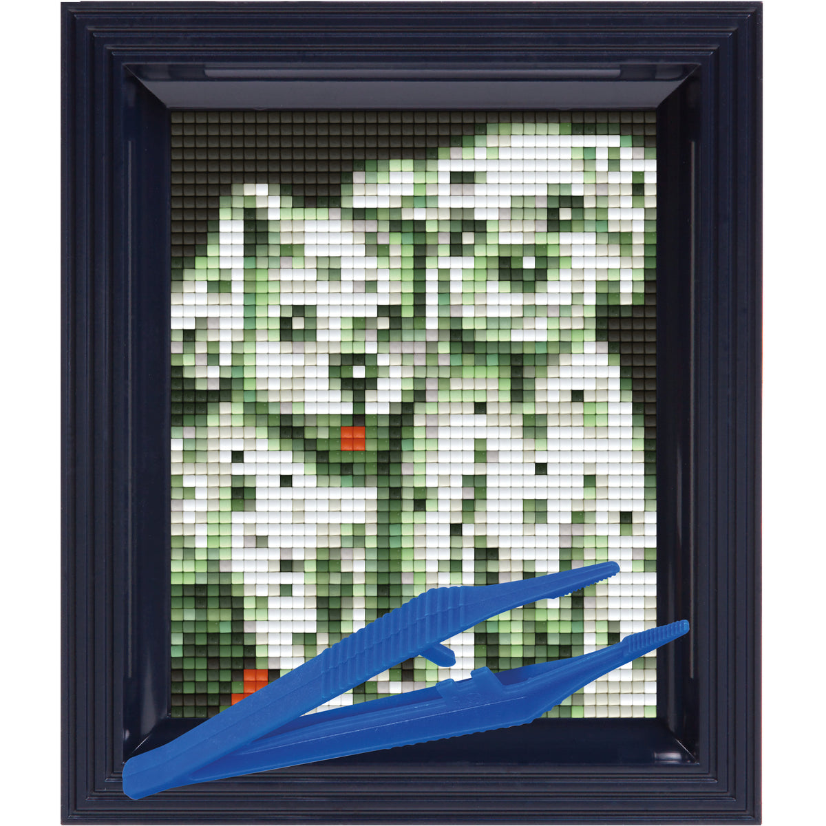 #Bilderrahmen_schwarzblau #Pinzette_Kunststoffpinzette