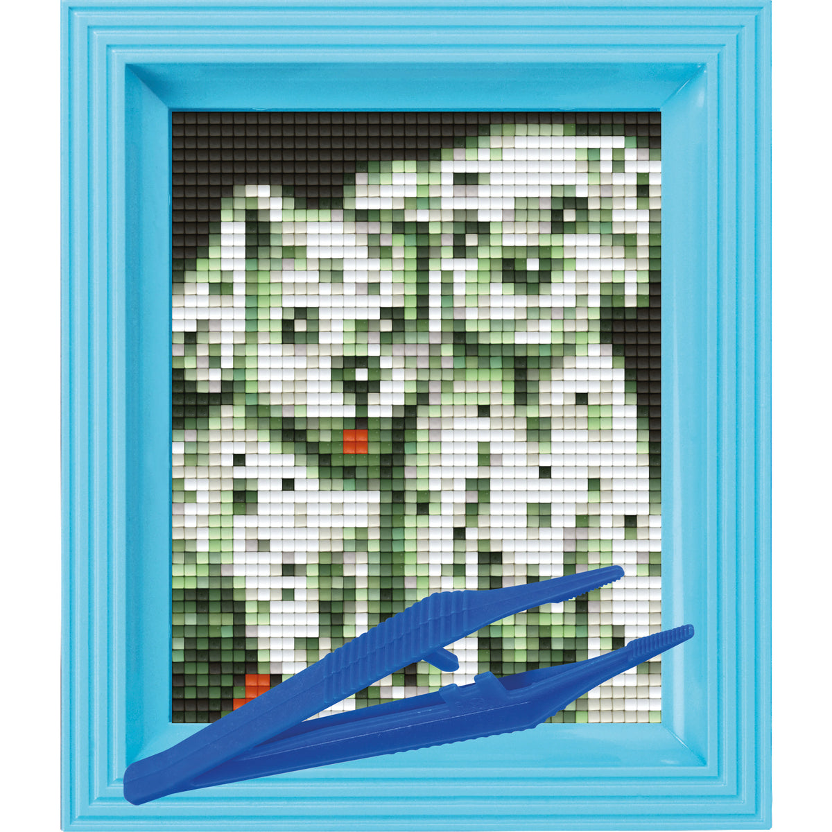 #Bilderrahmen_hellblau #Pinzette_Kunststoffpinzette