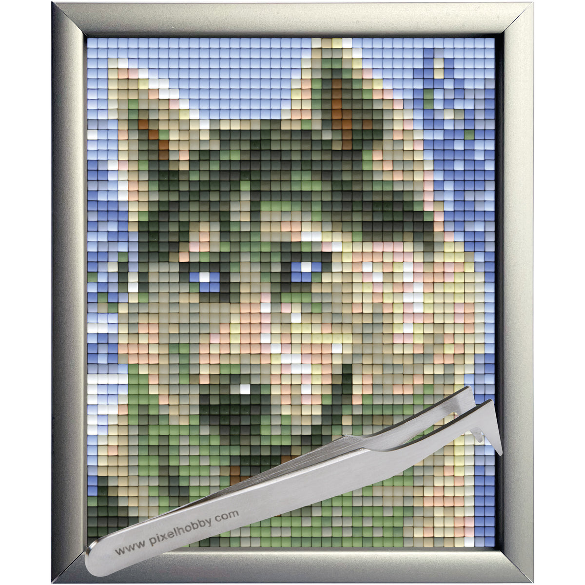 #Bilderrahmen_Aluminium silber #Pinzette_Pinzette abgewinkelt