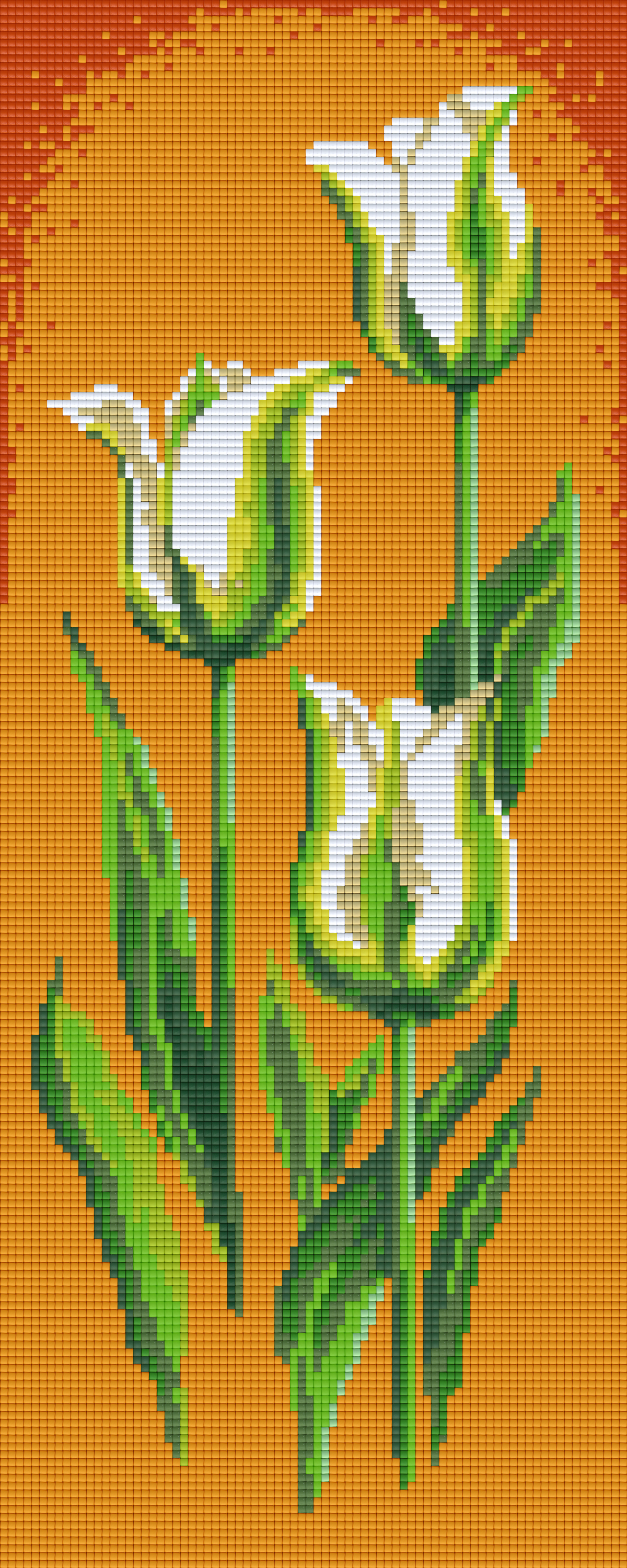 Pixelhobby Klassik Set - Grüne Tulpen