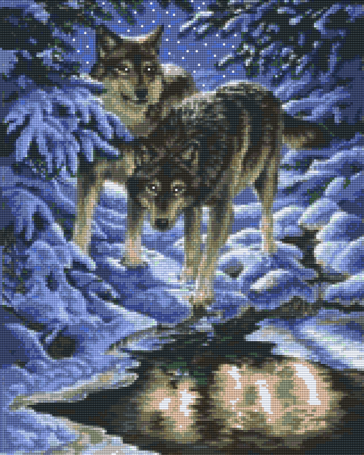 Pixel Hobby Classic Template - Winter Wolfs Blues