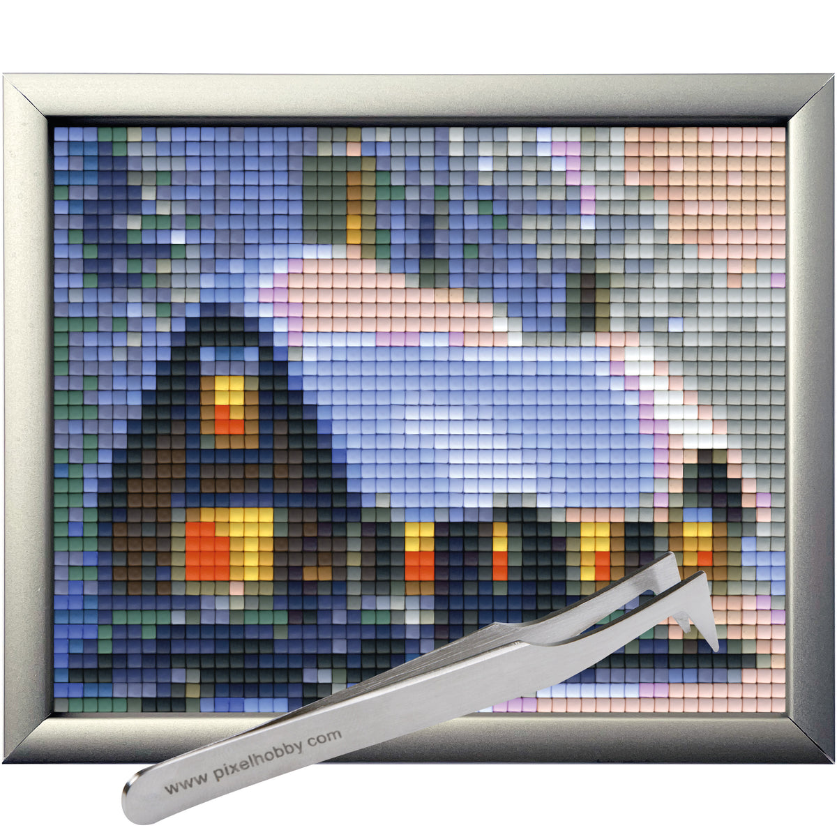 #Bilderrahmen_Aluminium silber #Pinzette_Pinzette abgewinkelt