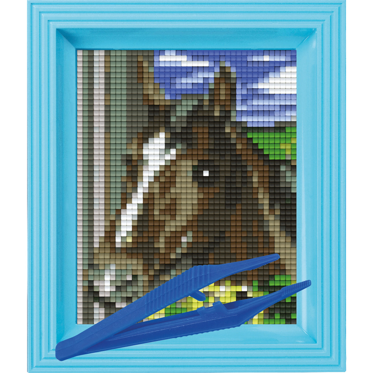 #Bilderrahmen_hellblau #Pinzette_Kunststoffpinzette