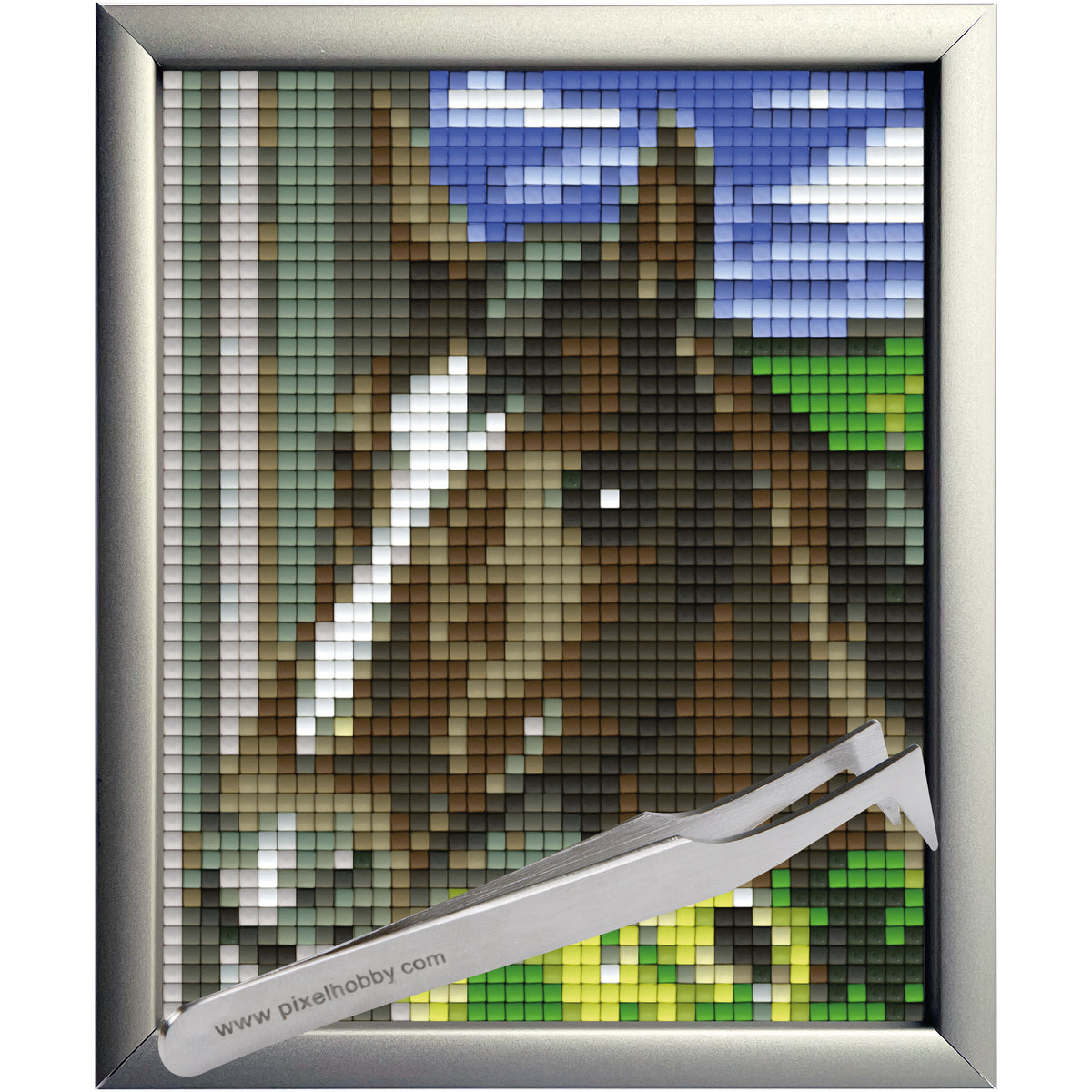 #Bilderrahmen_Aluminium silber #Pinzette_Pinzette abgewinkelt