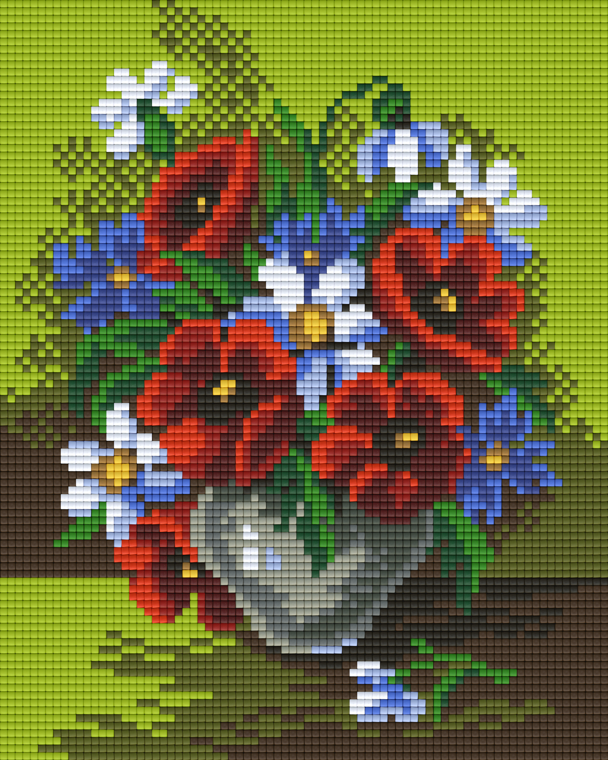 Pixelhobby Klassik Vorlage - Mohnblumen
