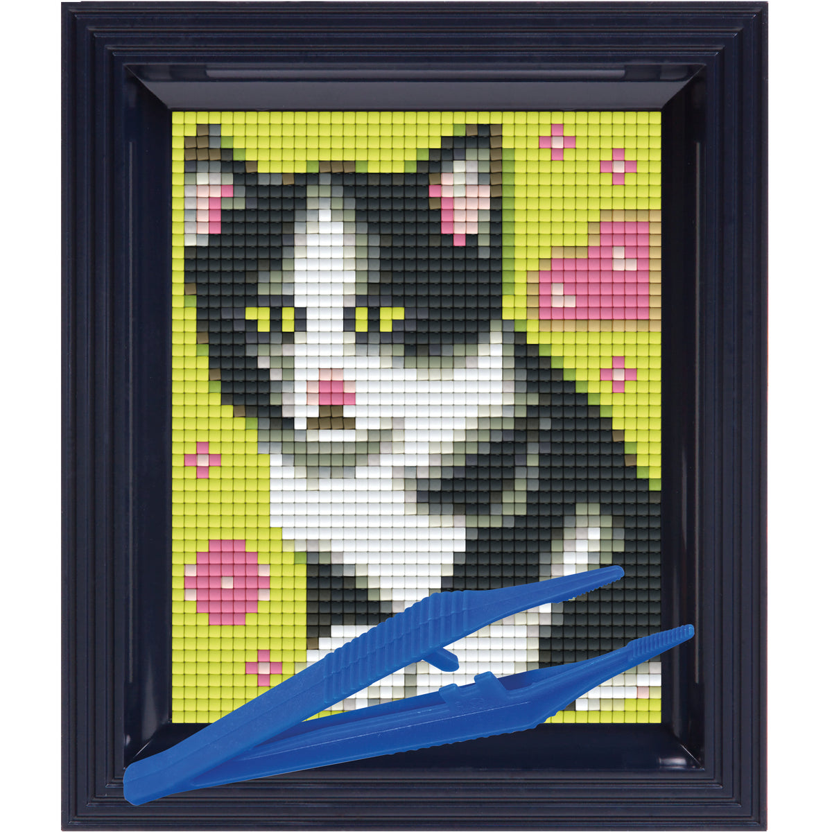 #Bilderrahmen_schwarzblau #Pinzette_Kunststoffpinzette