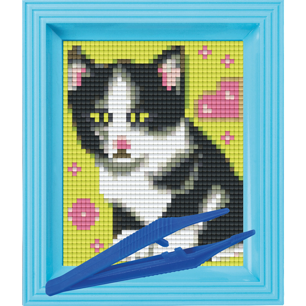 #Bilderrahmen_hellblau #Pinzette_Kunststoffpinzette