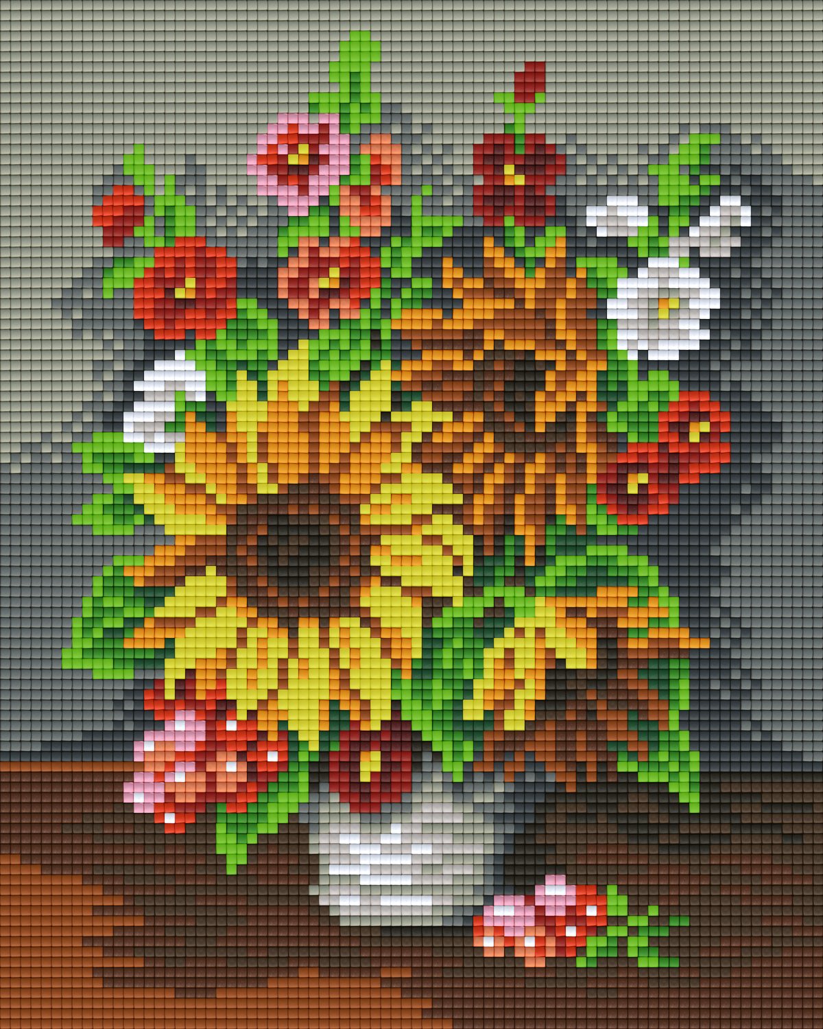 Pixelhobby Klassik Vorlage - Sonnenblumen