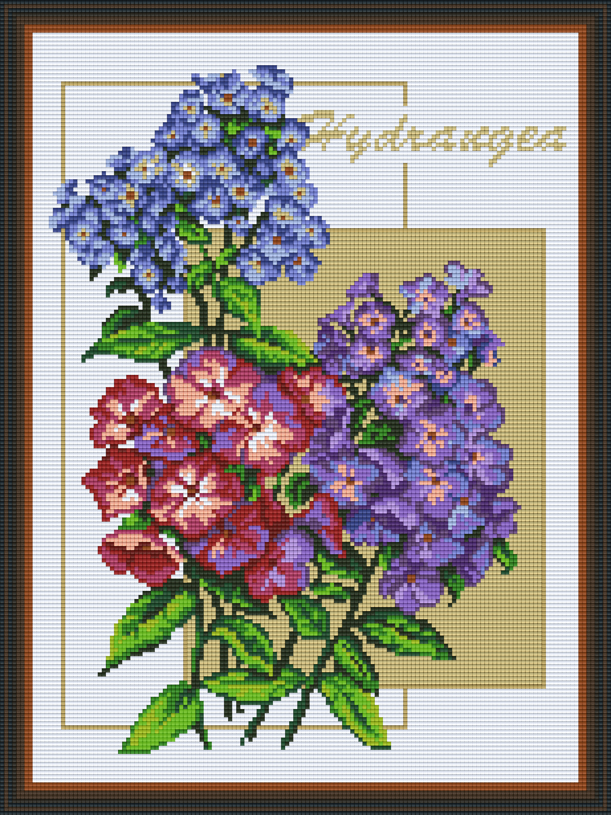 Pixelhobby Klassik Set - Hortensien