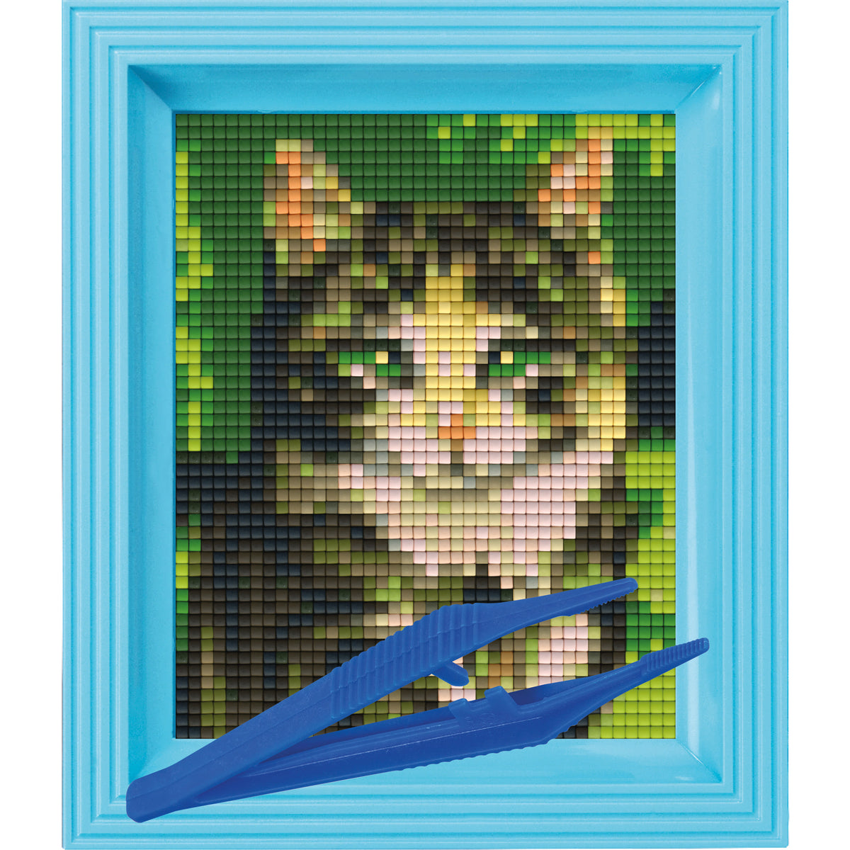 #Bilderrahmen_hellblau #Pinzette_Kunststoffpinzette