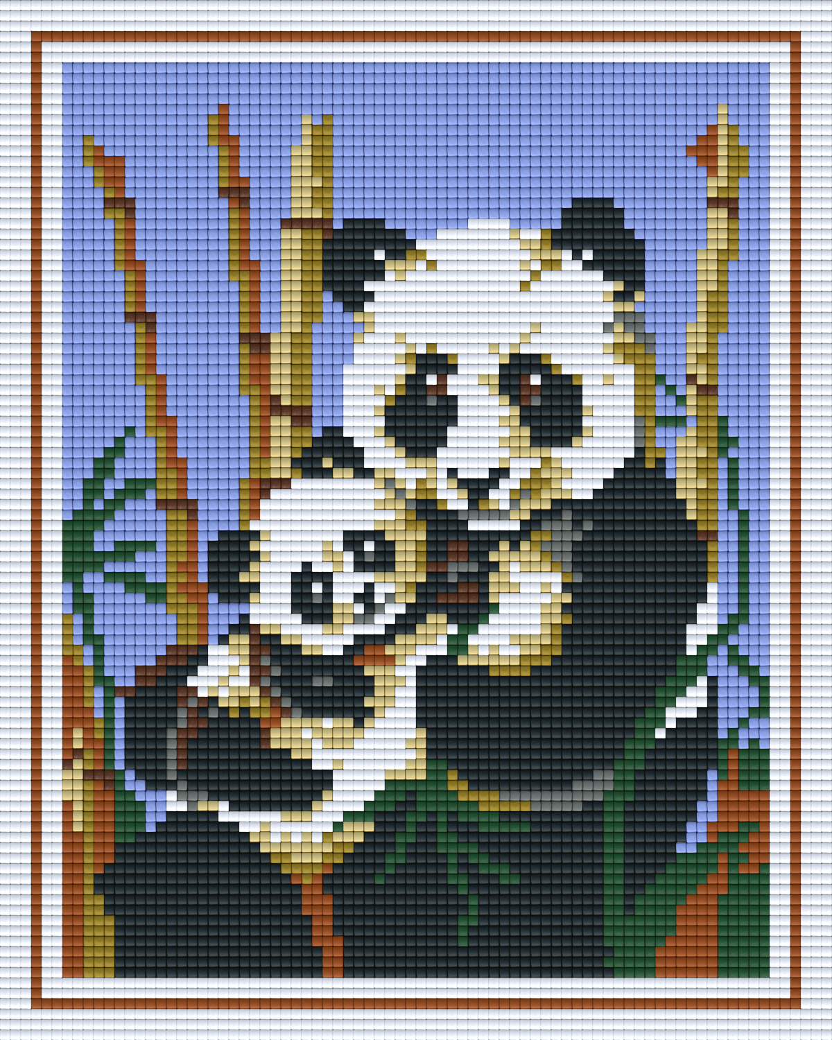 Pixel hobby classic template - panda family