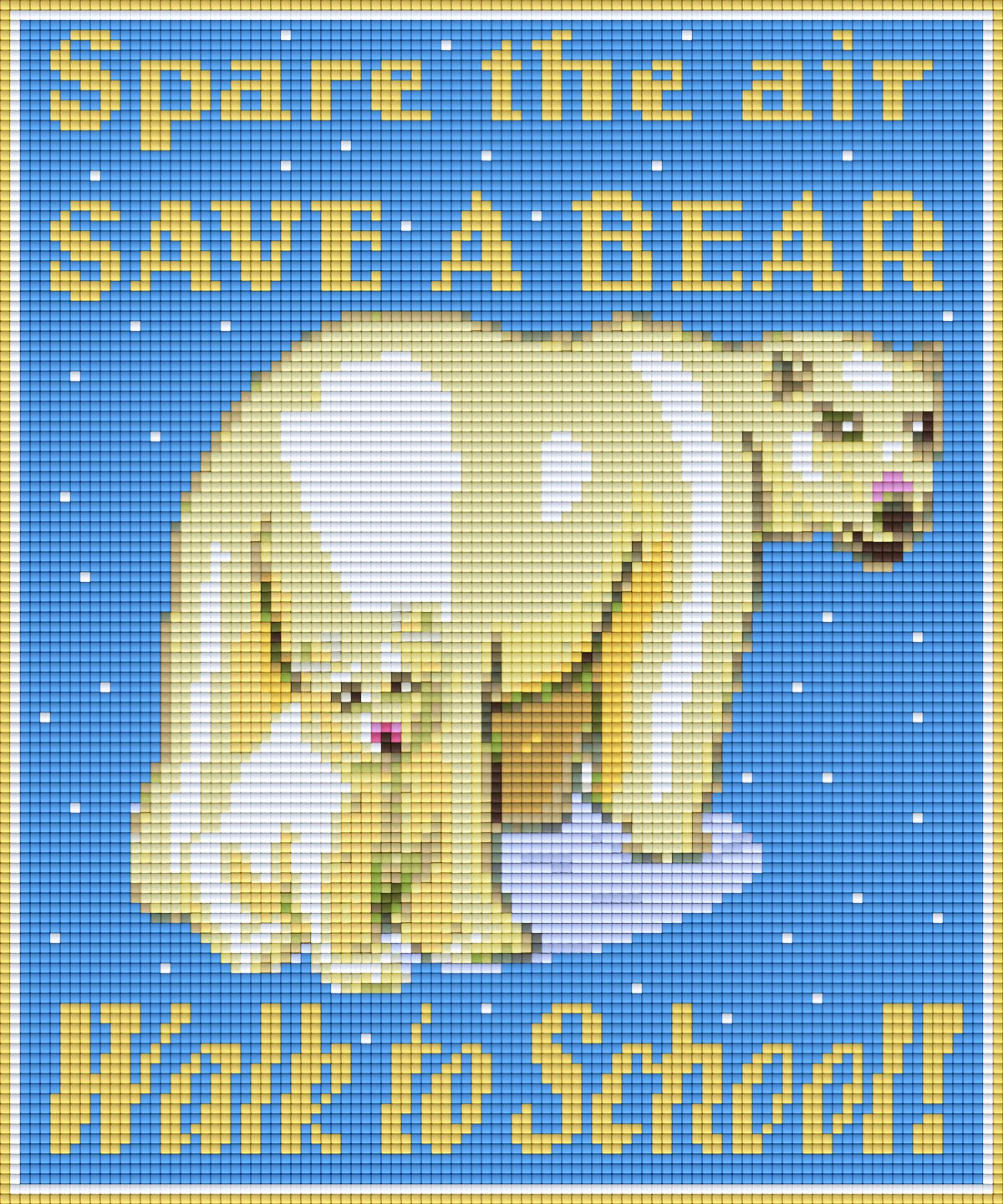Pixelhobby classic template - Save a Bear vanilla
