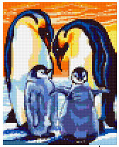 Pixelhobby Klassik Set - Penguin Family