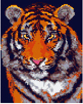 Pixelhobby Classic Set - Tiger with Fire