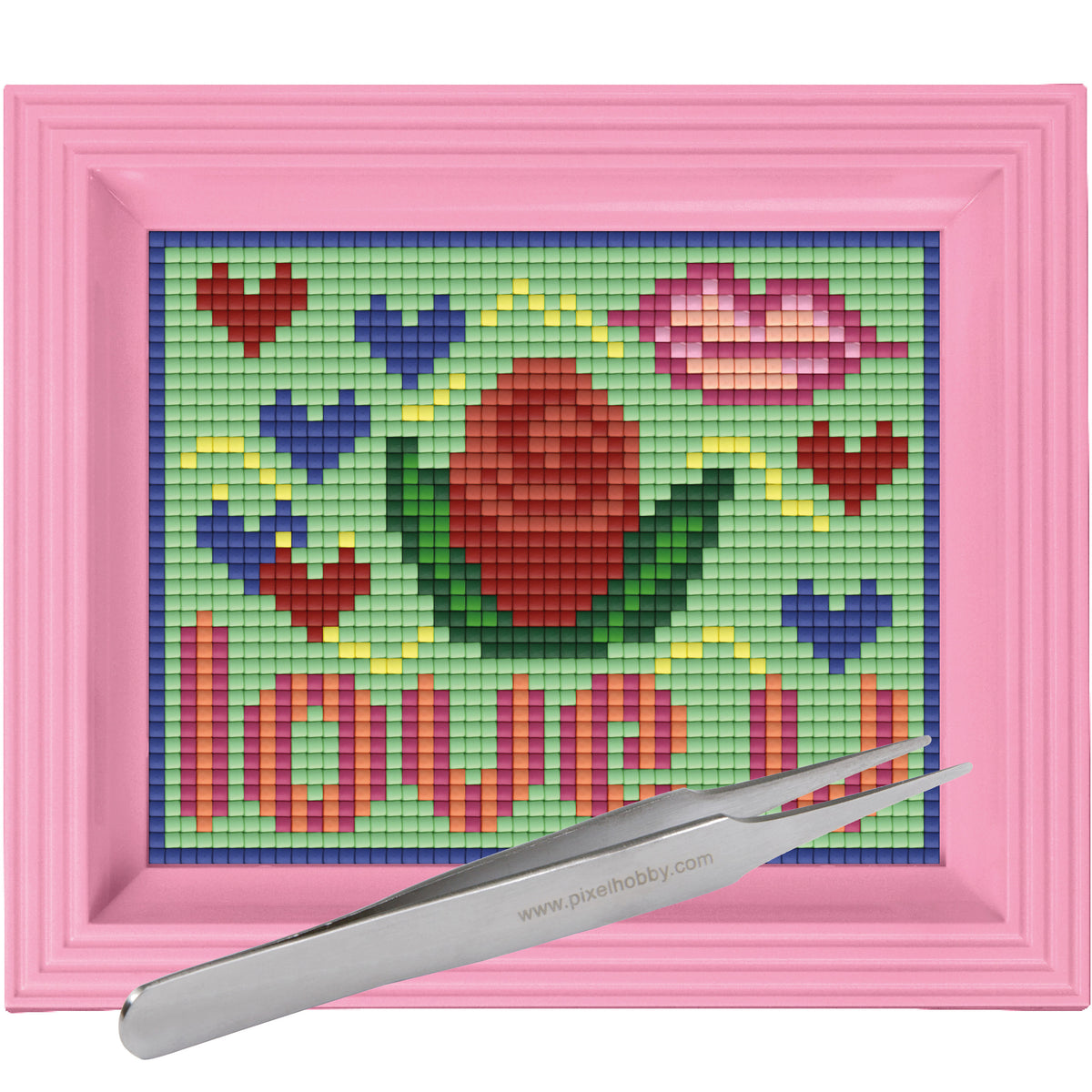 #Bilderrahmen_rosa #Pinzette_Pinzette gerade