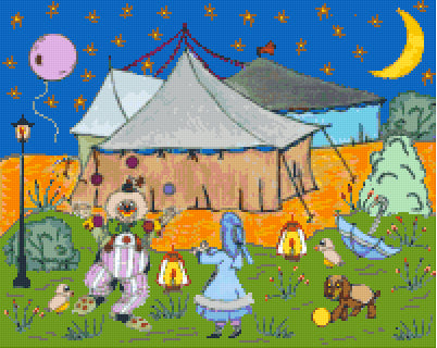 Pixelhobby Klassik Vorlage - Zirkus