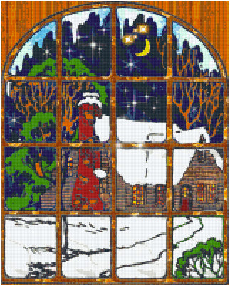 Pixelhobby Klassik Vorlage - Country Window