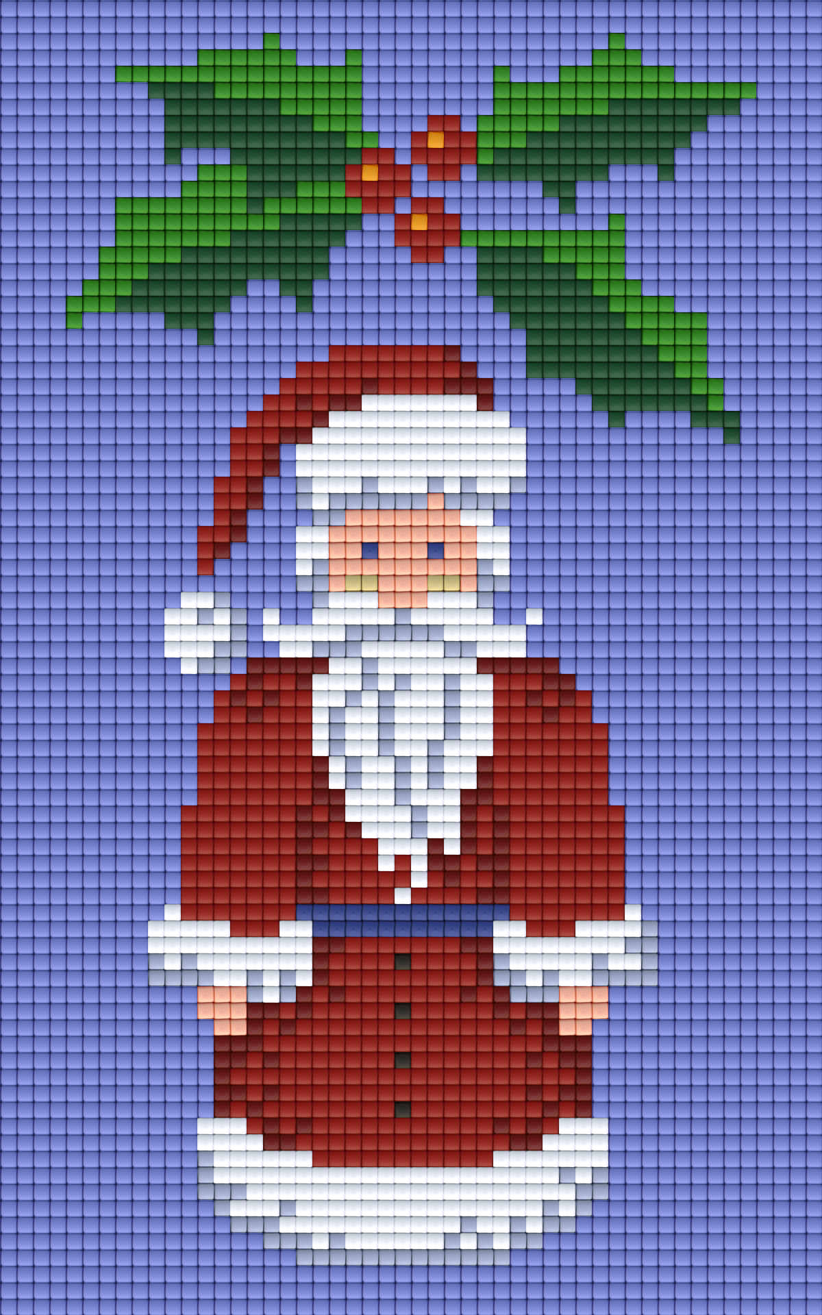 Pixel hobby classic template - Rose Santa