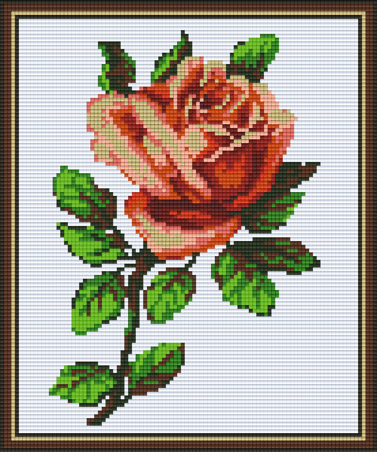 Pixelhobby Klassik Vorlage - One Rose