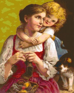 Pixelhobby Klassik Vorlage - Motherly Love