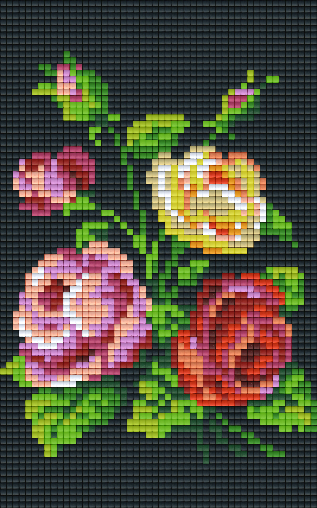 Pixel hobby classic set - colorful roses