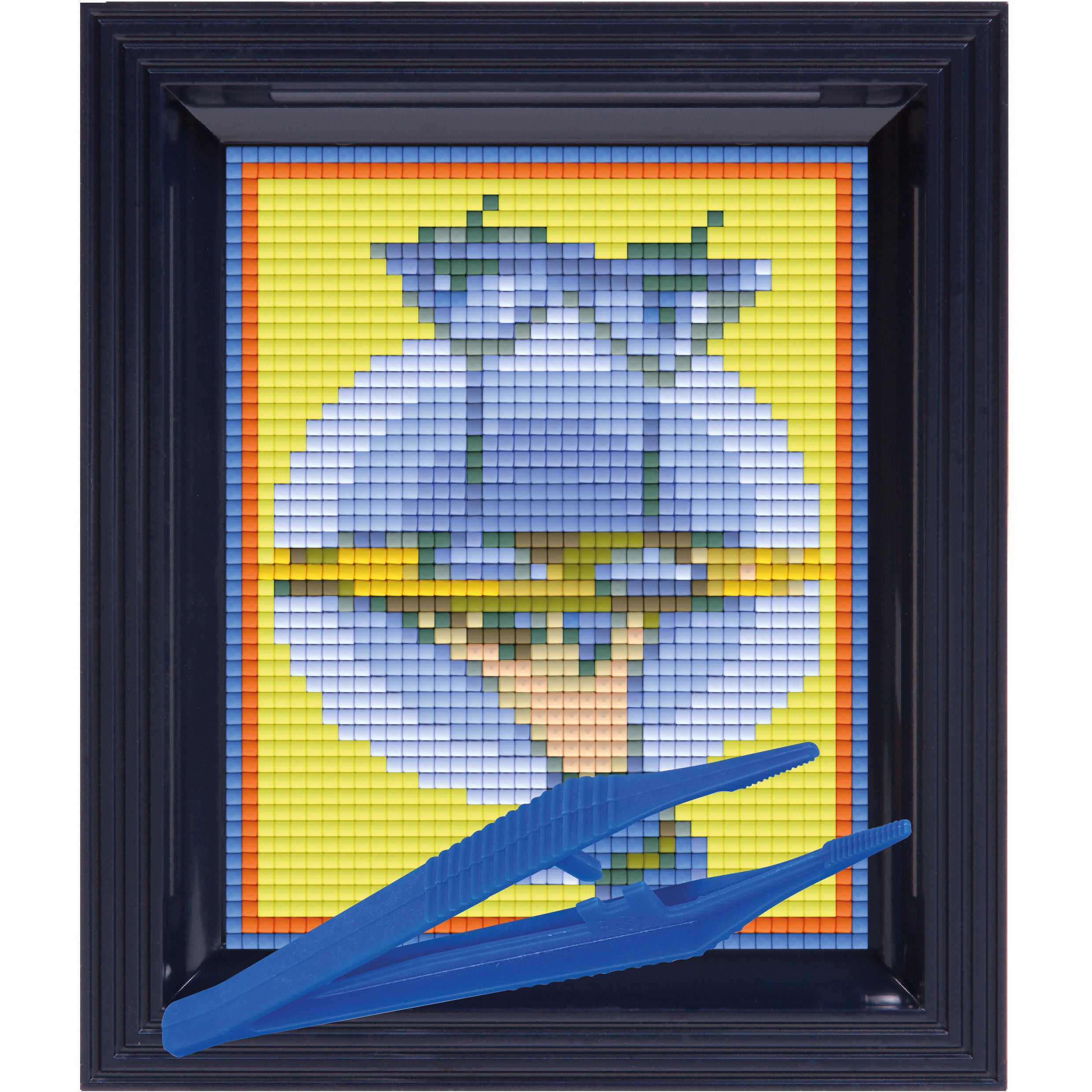 #Bilderrahmen_schwarzblau #Pinzette_Kunststoffpinzette