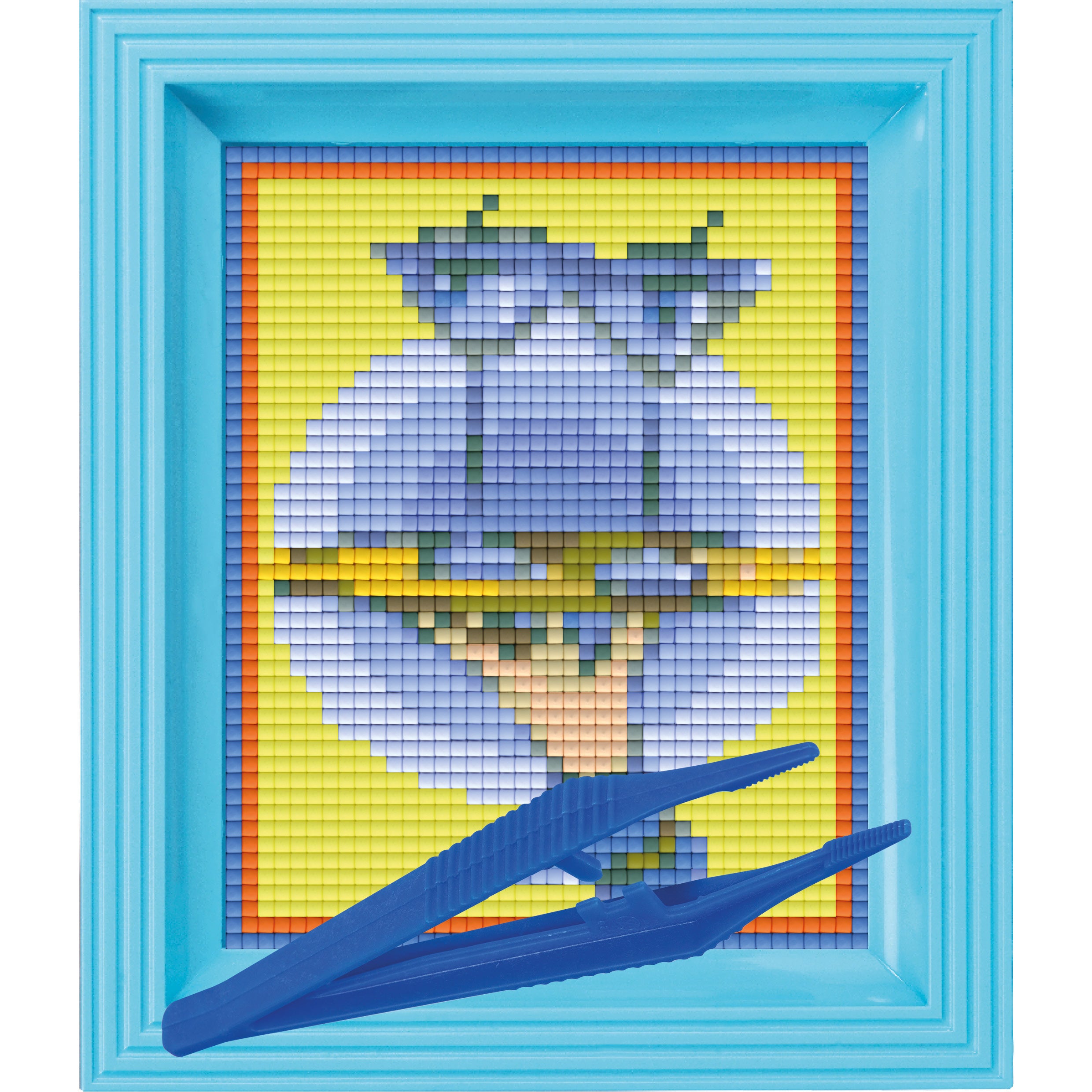 #Bilderrahmen_hellblau #Pinzette_Kunststoffpinzette