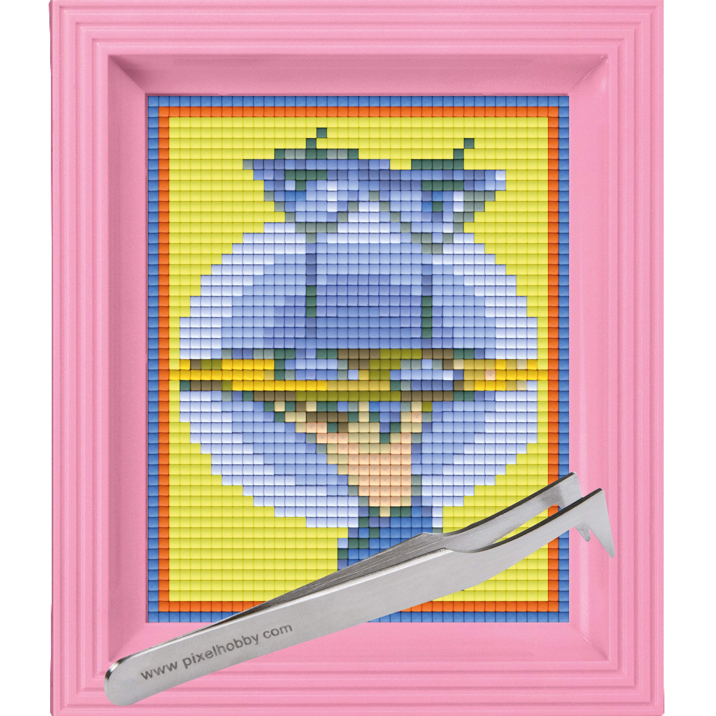 #Bilderrahmen_rosa #Pinzette_Pinzette abgewinkelt