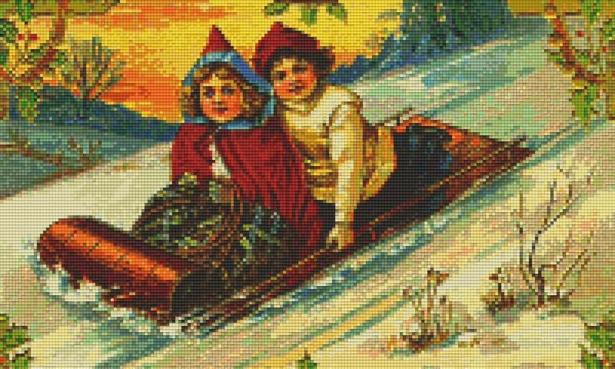 Pixel hobby classic template - winter snow fun