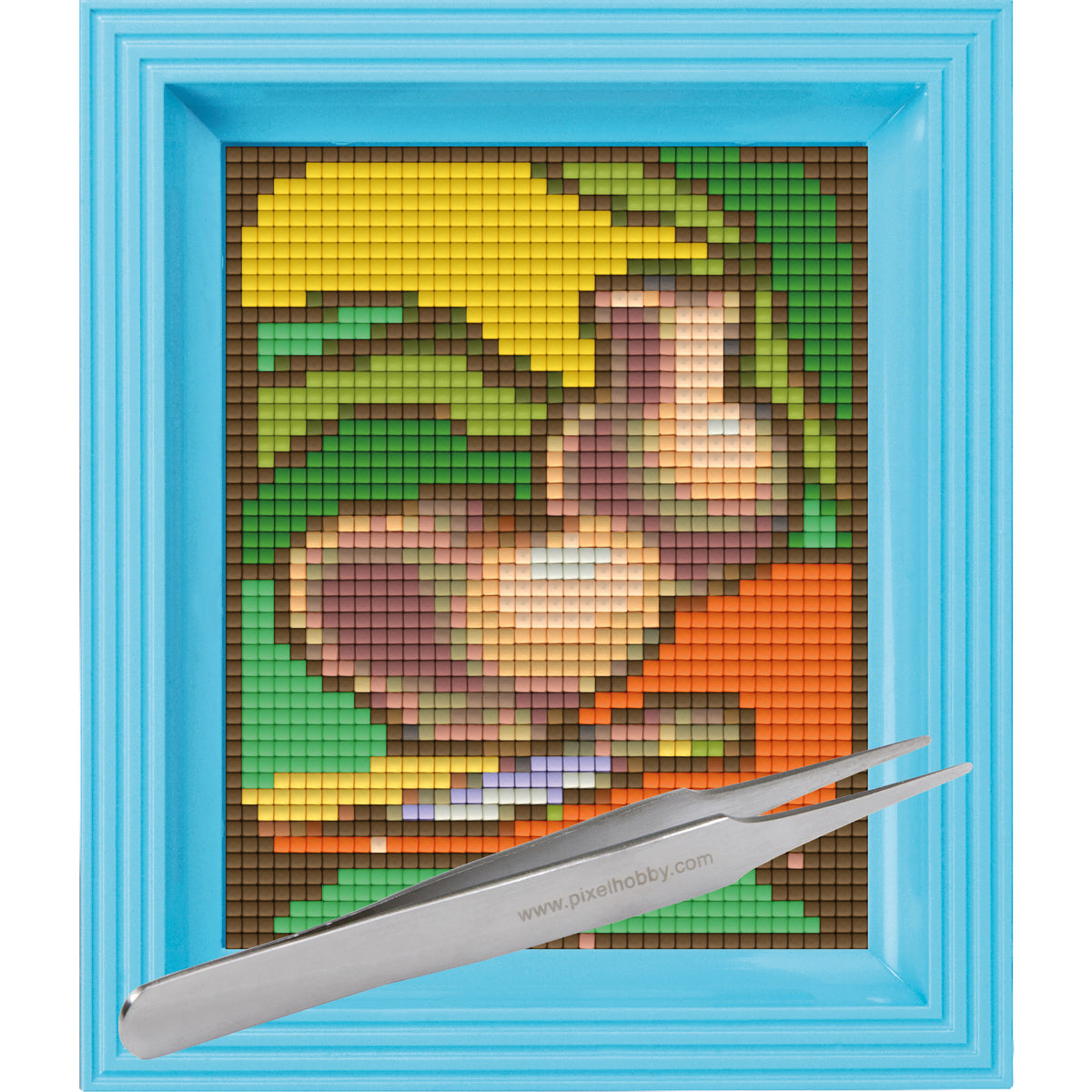 #Bilderrahmen_hellblau #Pinzette_Pinzette gerade