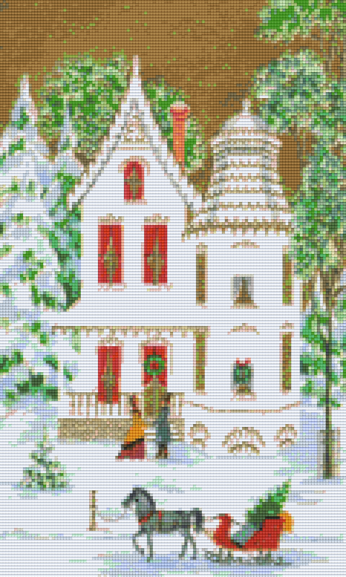 Pixel Hobby Classic Template - White Victorian House