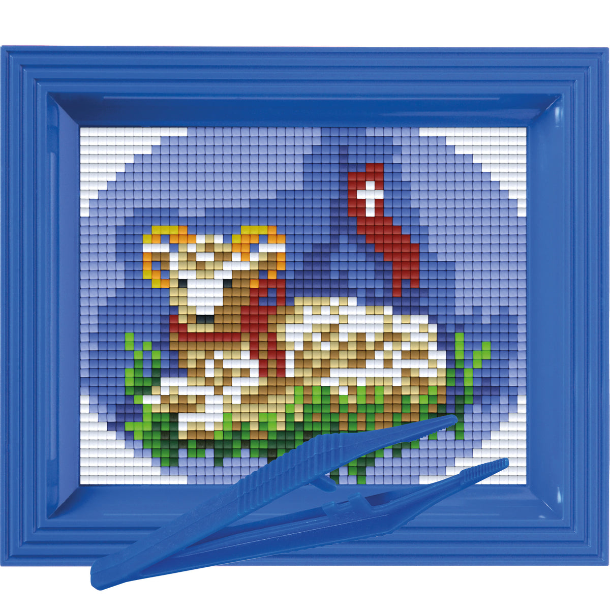 #Bilderrahmen_signalblau #Pinzette_Kunststoffpinzette