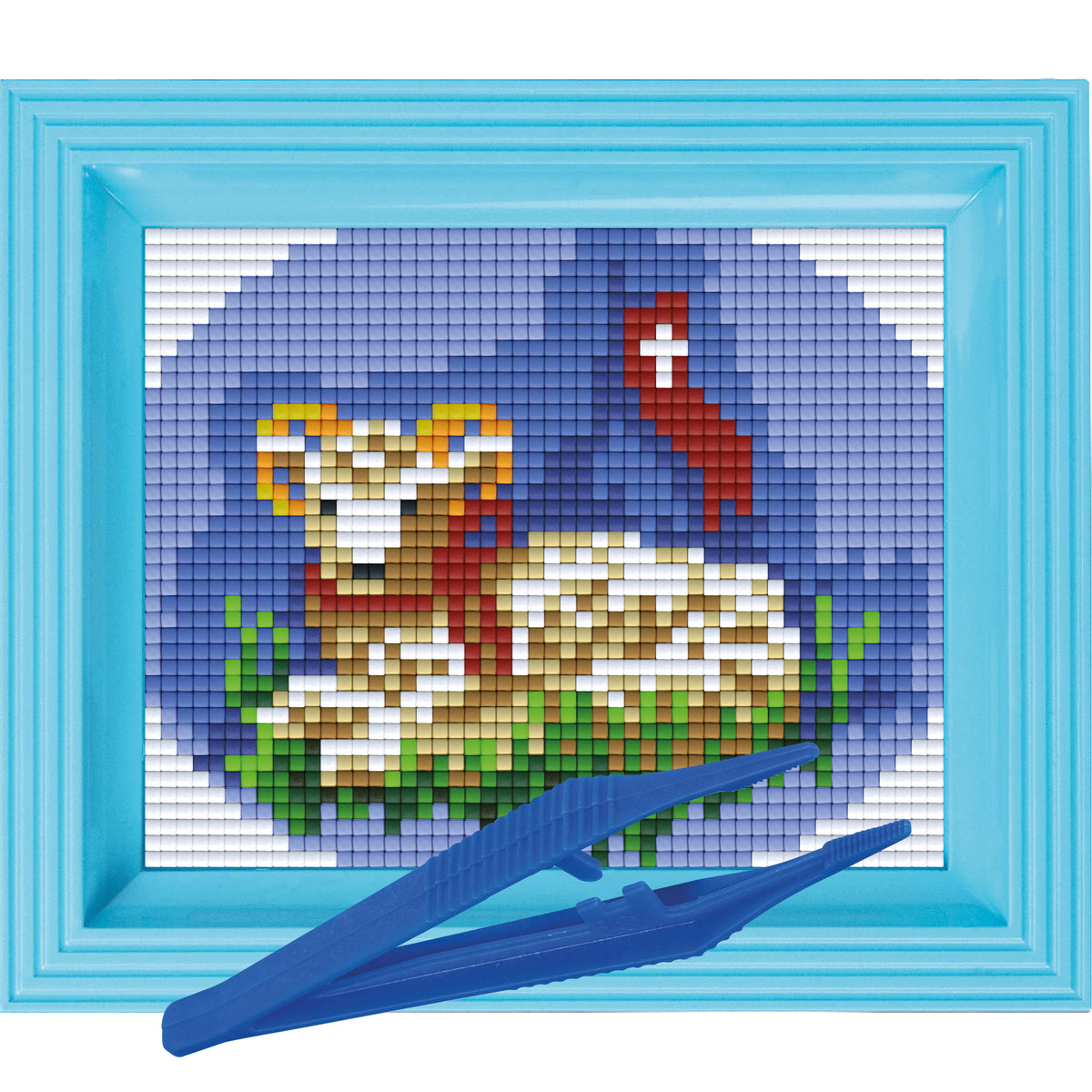 #Bilderrahmen_hellblau #Pinzette_Kunststoffpinzette