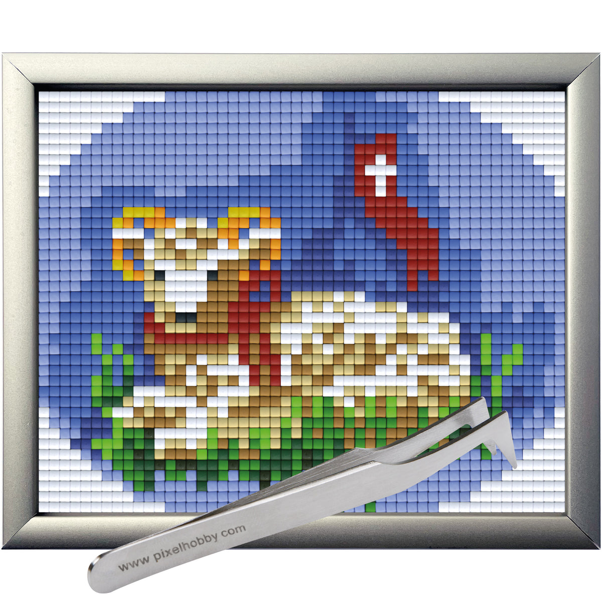#Bilderrahmen_Aluminium silber #Pinzette_Pinzette abgewinkelt