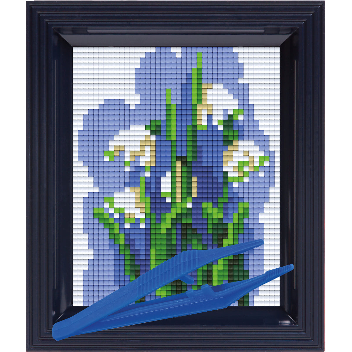 #Bilderrahmen_schwarzblau #Pinzette_Kunststoffpinzette