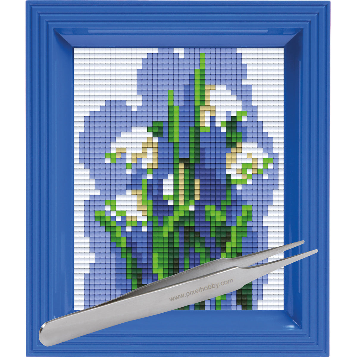 #Bilderrahmen_signalblau #Pinzette_Pinzette gerade